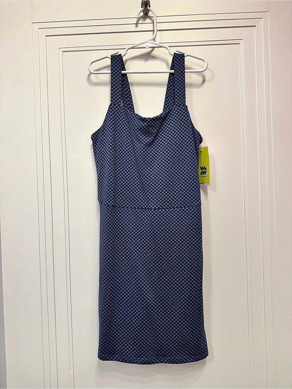 Girls all in motion Active Dress Mini Blue Black Size 10 12 Large NWT